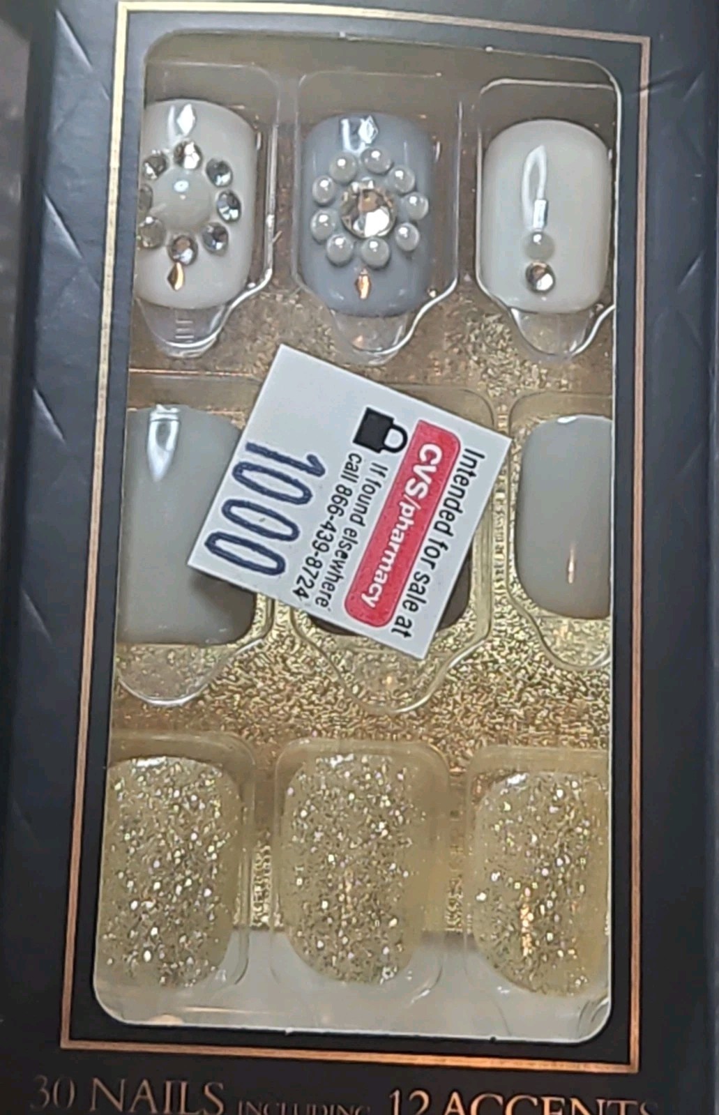 KISS-IMPRESS-PRESS-ON MANICURE-COUTURE COLLECTION-79985-SASSY QUEEN-NEW/BOXED!