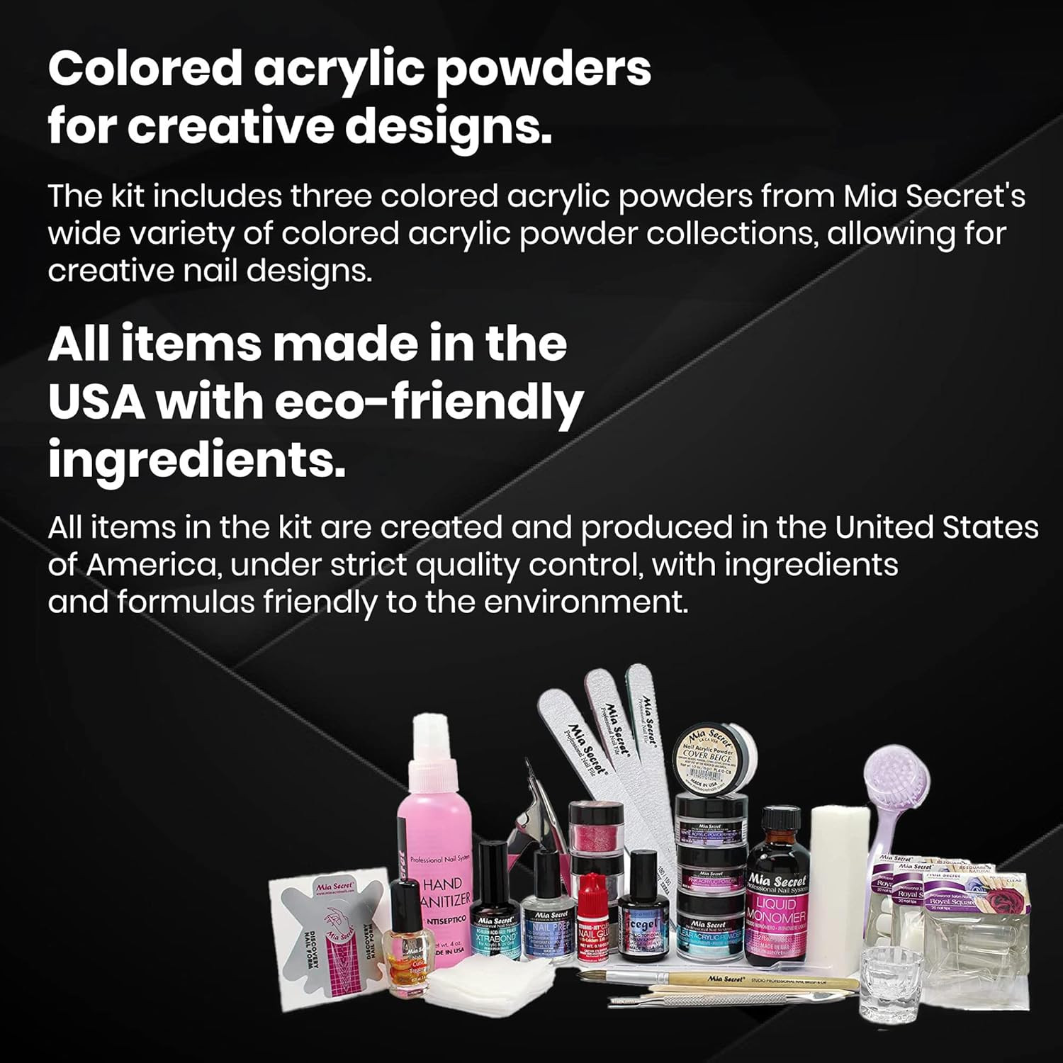 Professional Acrylic Nail Kit/Set for Beginner – Nail Kit with Everything – Kit