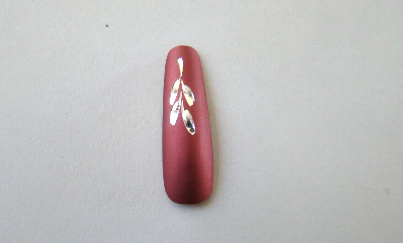 $8 LOVELY DIAMOND CUT PERMANENTLY FINISHED NARROW/LONG/PINKIE REUSABLE NAIL