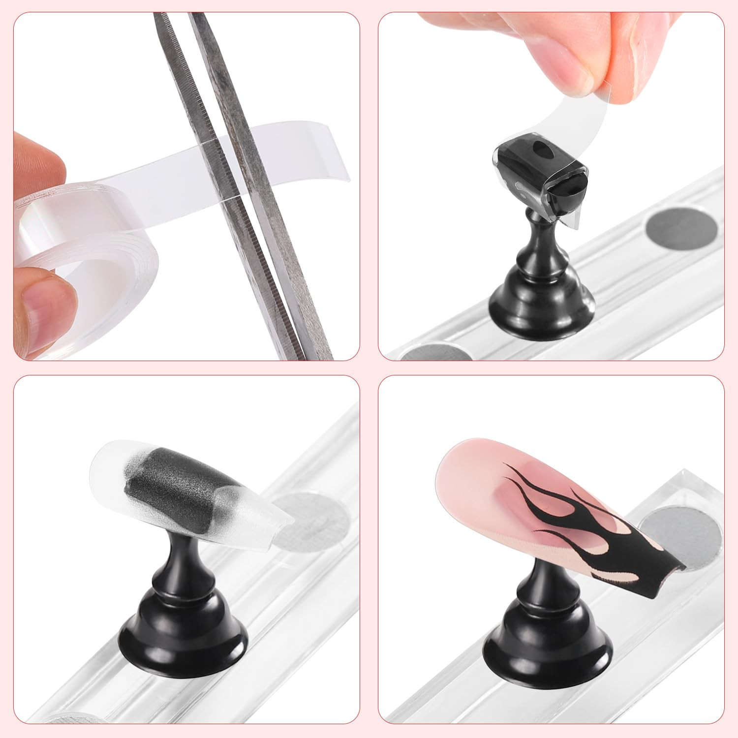 Nail Stand Acrylic Nail Art Display Stand Practice Nail Holder for Painting Nail