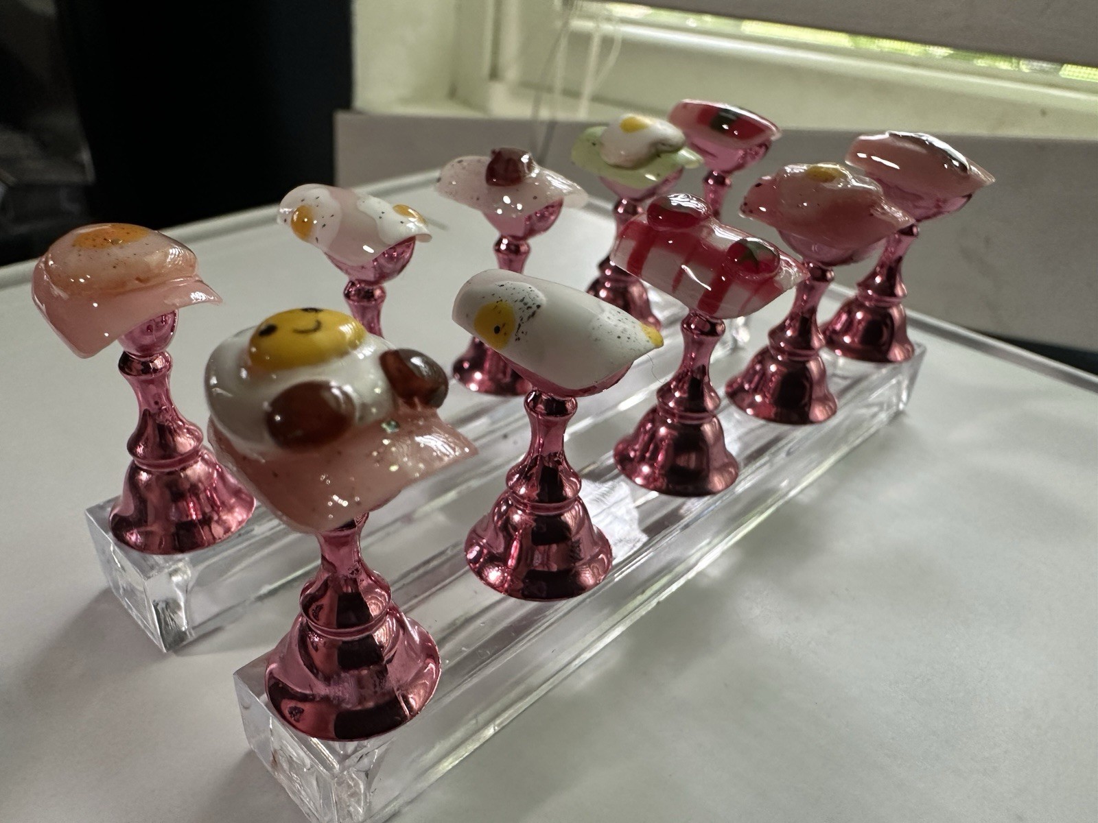 3D Breakfast Food Theme Press-On Nails