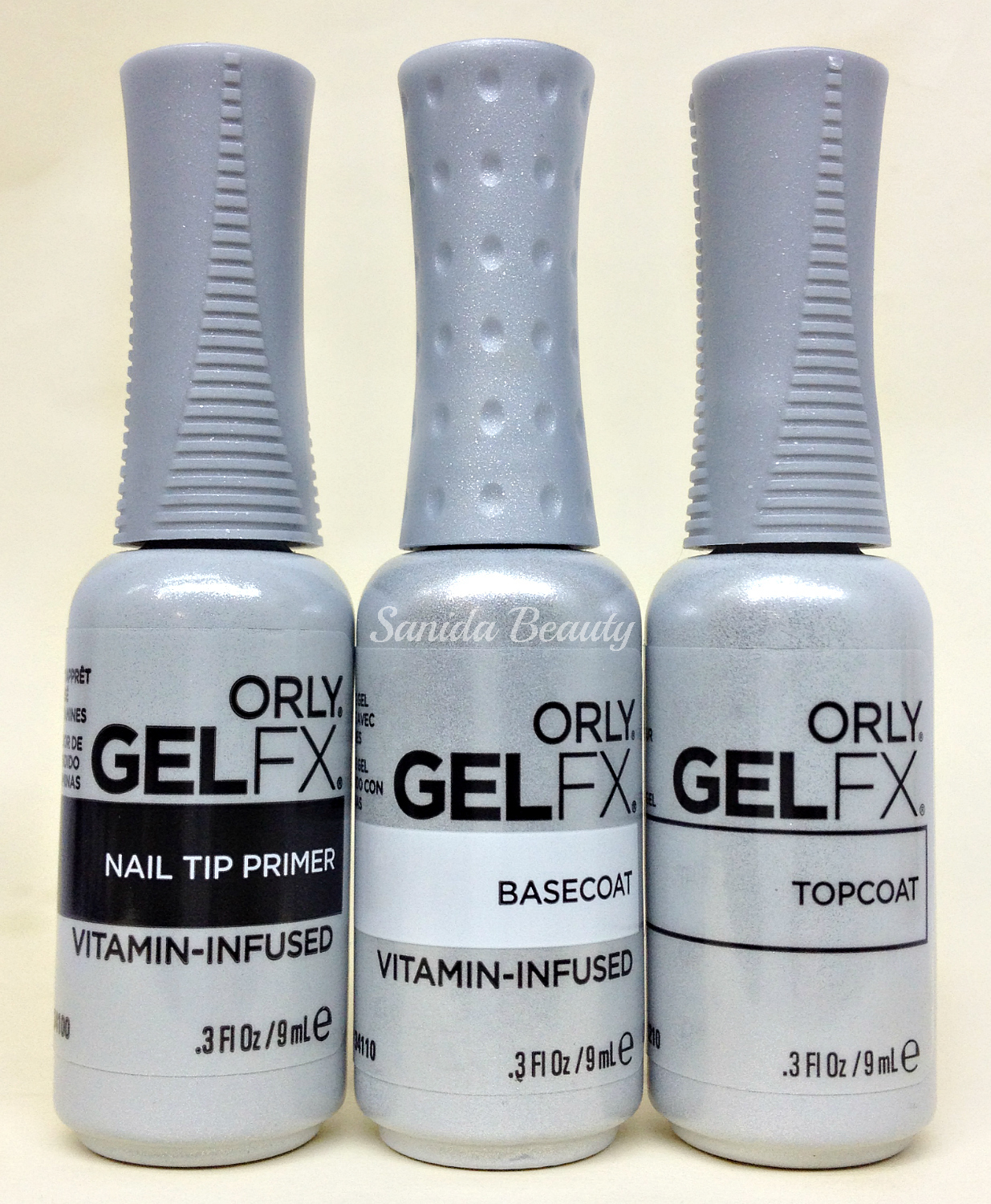 ORLY GELFX 3PC KIT – Primer + Base Coat + Top Coat COMBO – 0.3oz/9ml