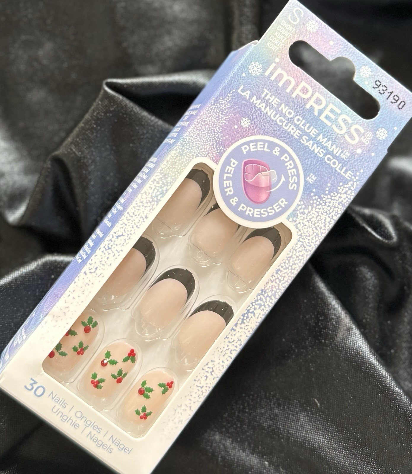 ImPRESS Press On Nails, The No Glue Mani Christmas Holly~Includes Free Gifts🎁