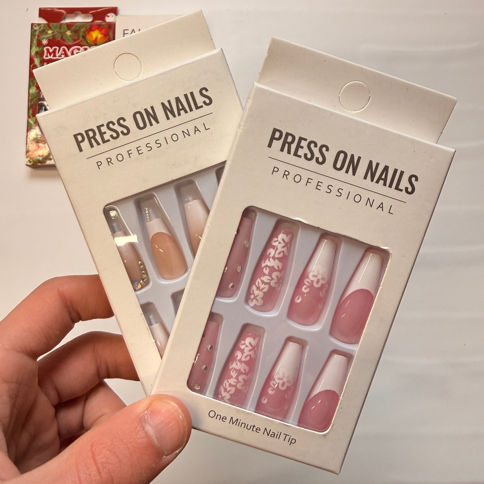 Lot of 10 Pack of 24 New False Press On Nails Assorted Designs and Colors №N14