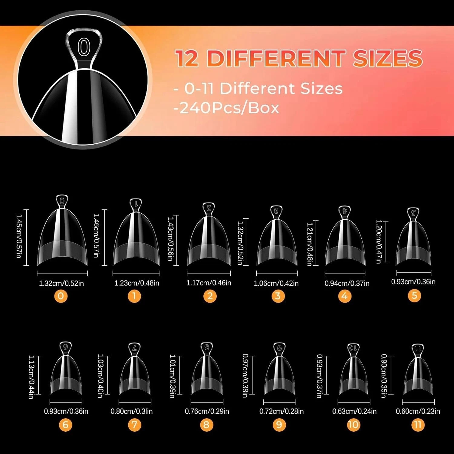Versatile 240PCS Short Almond Soft Gel Nail Tips | Perfect for At-Home Manicure