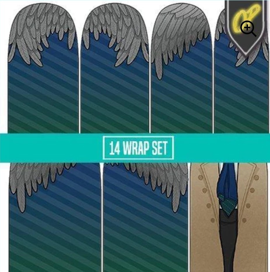 2 Sets Espionage Cosmetics Supernatural Themed Nail Wraps, Nail Art HTF Design!