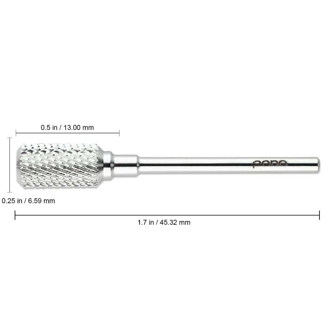 High Quality Silver Cylindrical CARBIDE Bit 3/32 Electric DRILL Nail Art