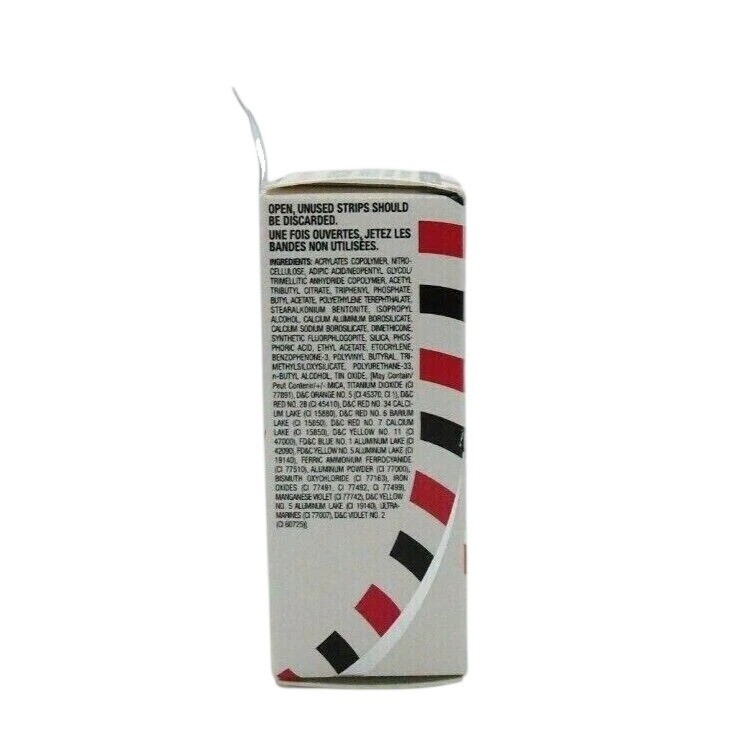Sally Hansen Salon Effects Nail Polish Strips Red Black White Stripes 16 Strips
