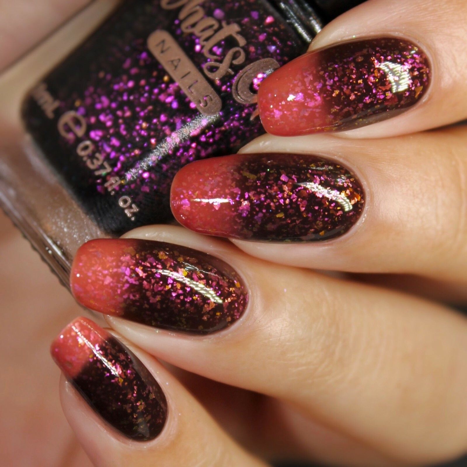 Pump the Rakes Regular Polish (Thermal Orangie Pink/Brown), Polish for Nail Art