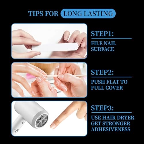 600pcs Nail Adhesive Tabs Kit – 15 Sizes Press On Stickers, 40 Sheets Reusable