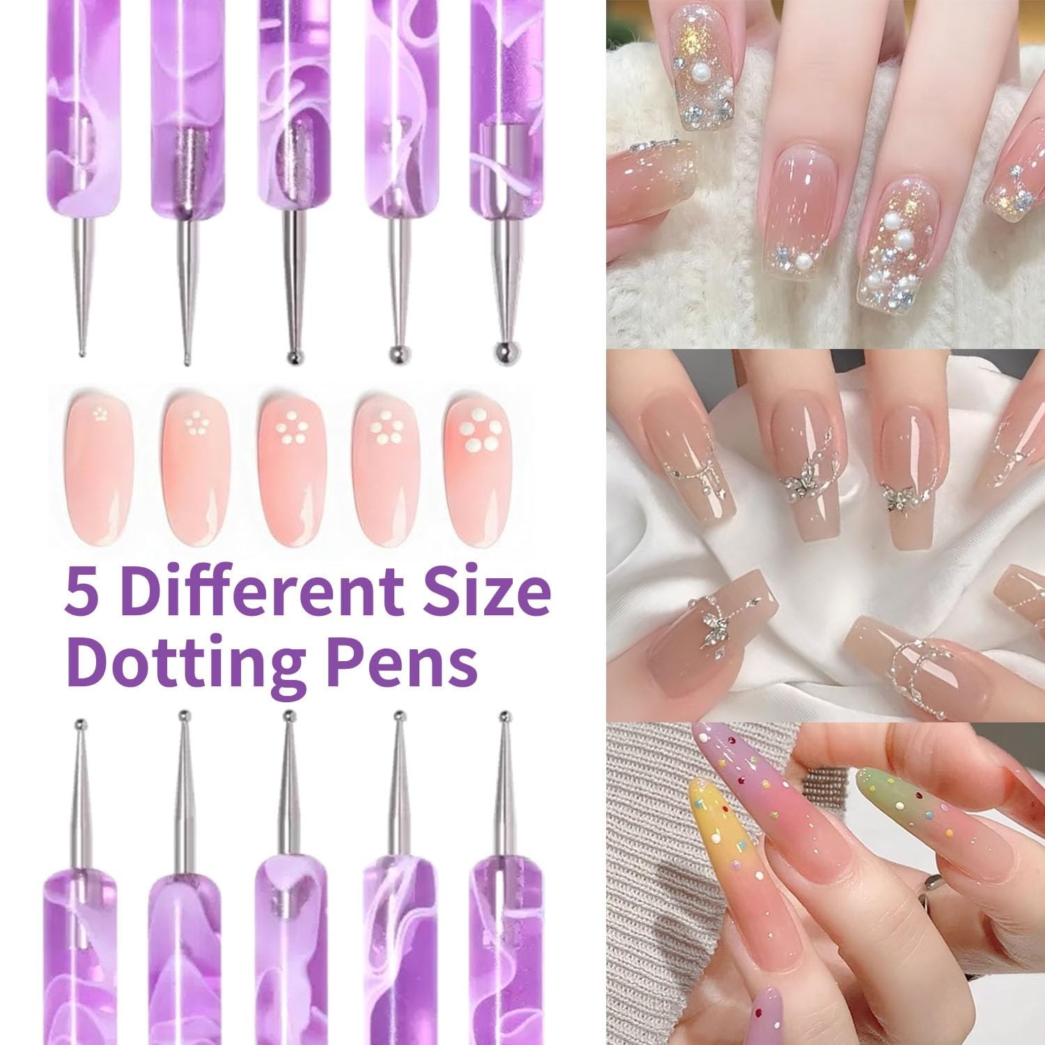 28PCS Nail Art Brush Set – Acrylic Gel Brushes, Liner & Dotting Tools, Manicure