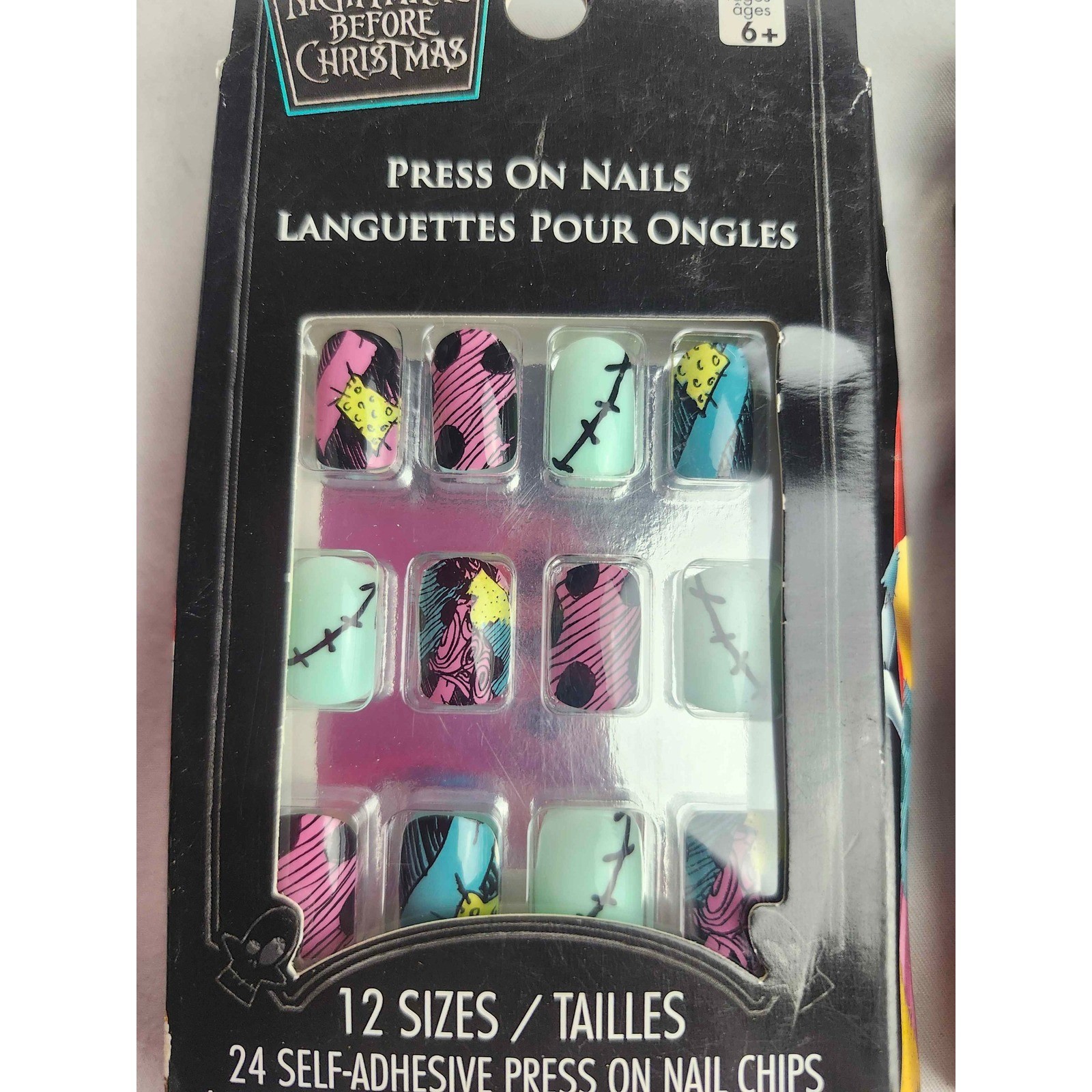 Disney Nightmare Before Christmas Sally Press On Nails 2 Packs 24ct Each NWT