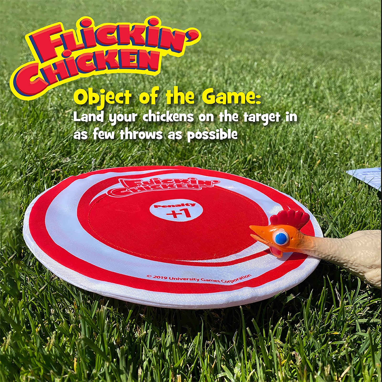 University Games, Flickin Chicken Indoor Outdoor Target 26.81 cubic”, Game