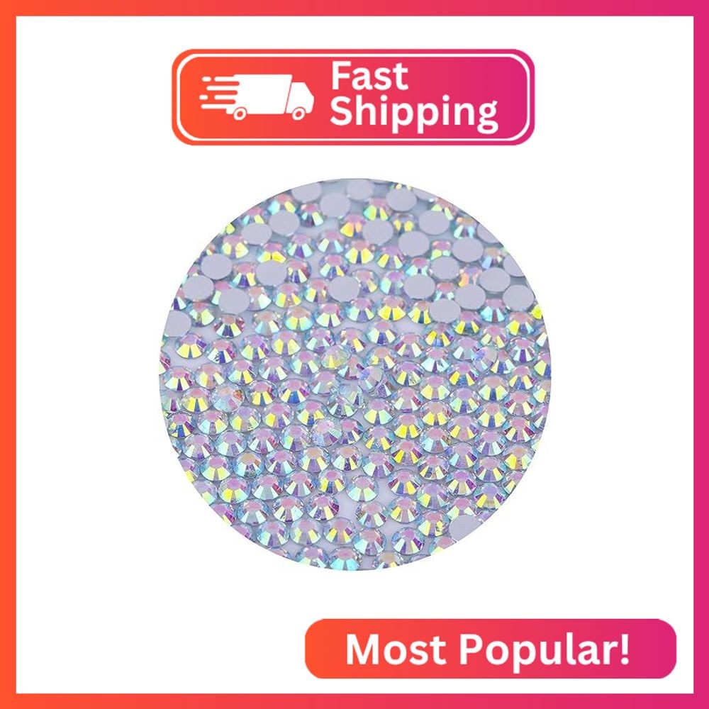 1440 Pcs SS20 5mm Flatback Rhinestones for Nails Art Crafts Glitter Round Gems A