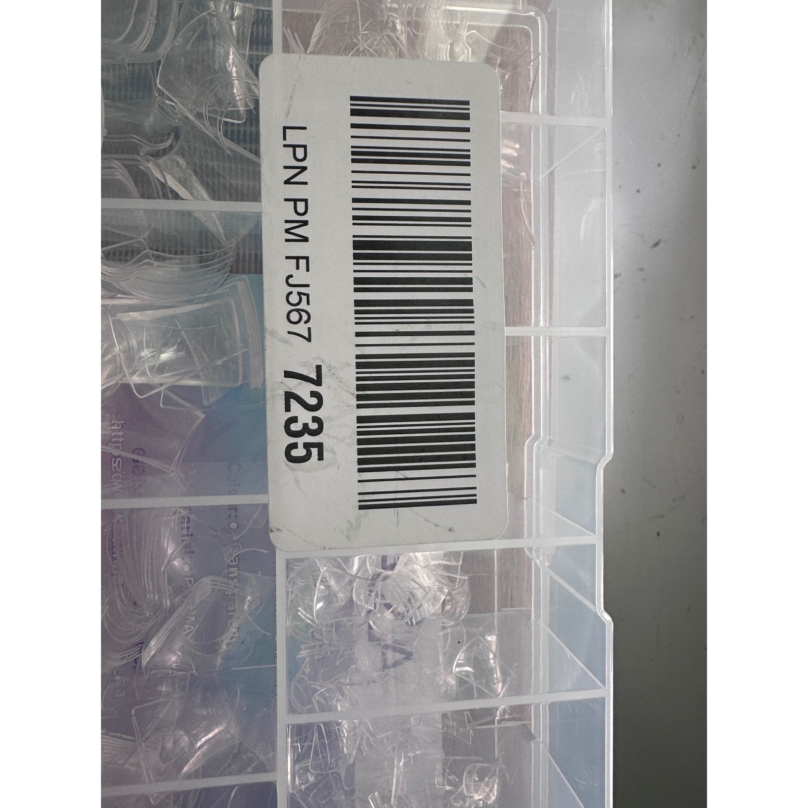 Laza Full Cover Nail Tips 600pcs Clear Excellent Multi-Size Storage Case Set
