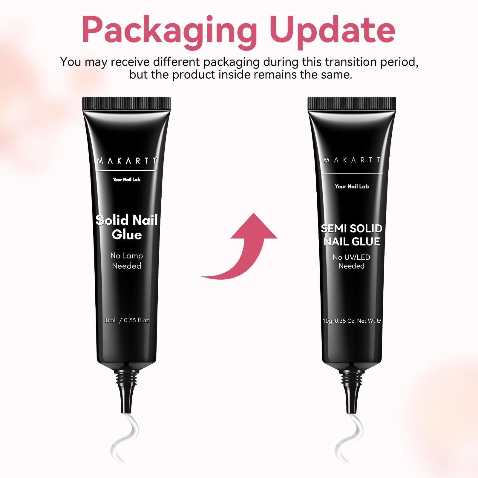 Press On Nail Glue – No UV Needed, 20s Air Dry, Strong Hold, Easy DIY, Hema-Free