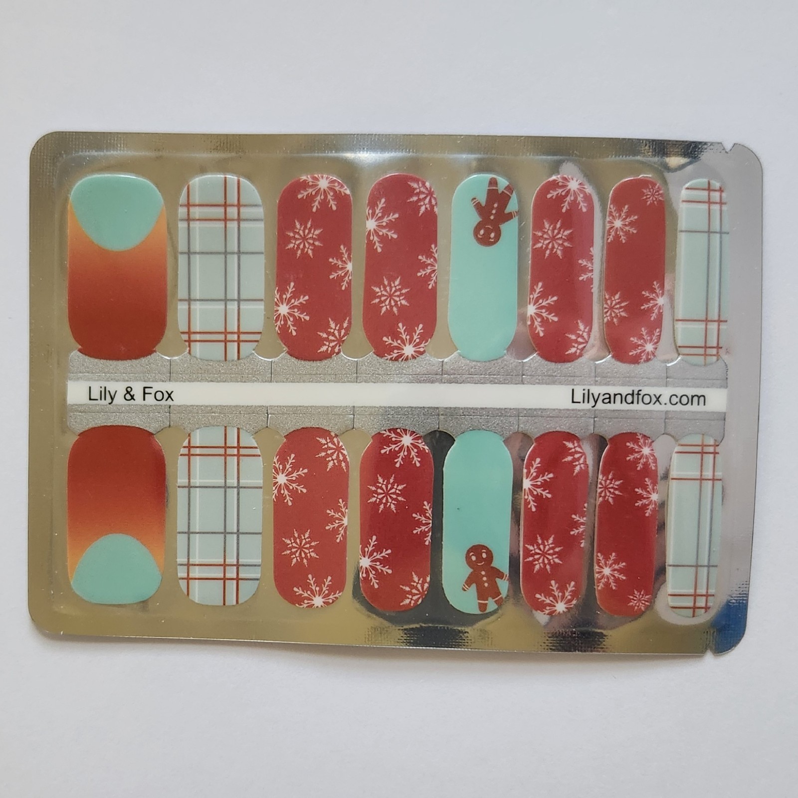 Lily and Fox Manicure Nail Wraps Oh Crumbs Nail Polish Strips New