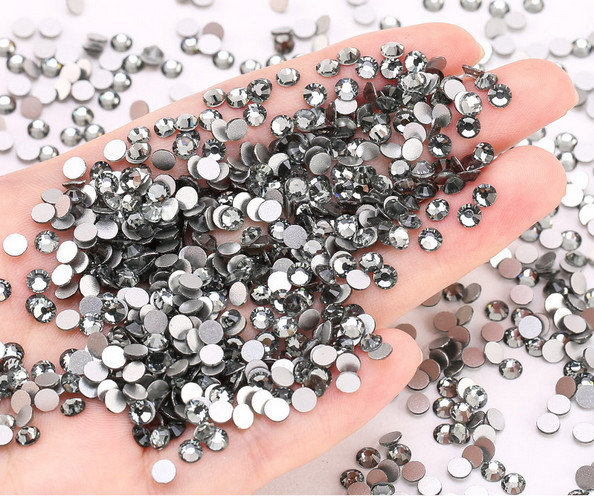 1440pcs/Lot 3D Nails Decoration Glitter Nail Art Rhinestones Flatback Crystals