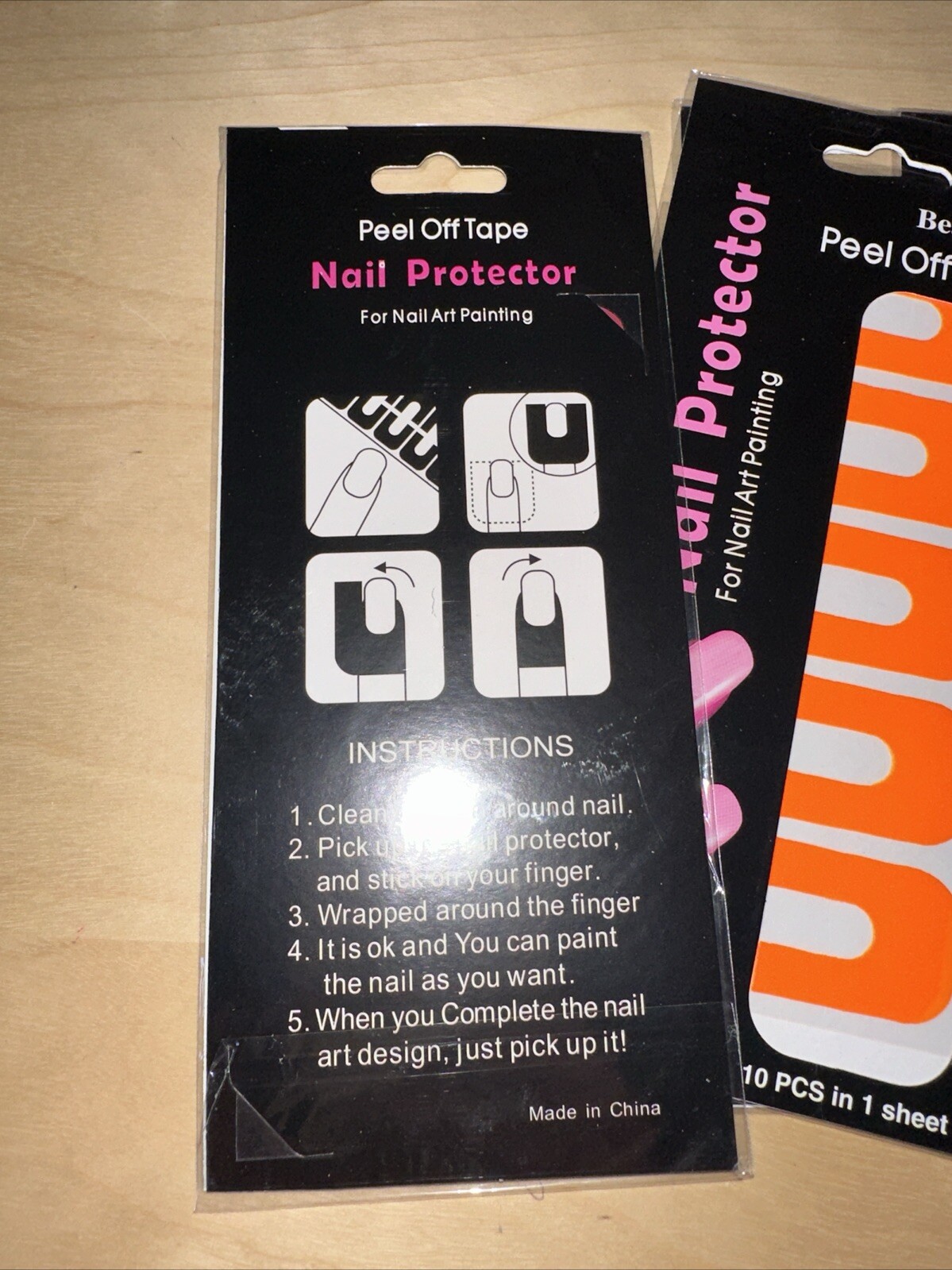 5 Sets – Peel Off Nail Protector Tape – 5 Colors