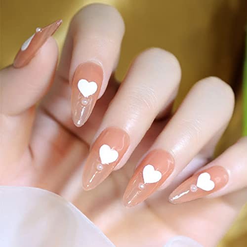 7 Sheets Nail Art Stickers, 3D Geometry Nail Transfer Decals, Butterfly White