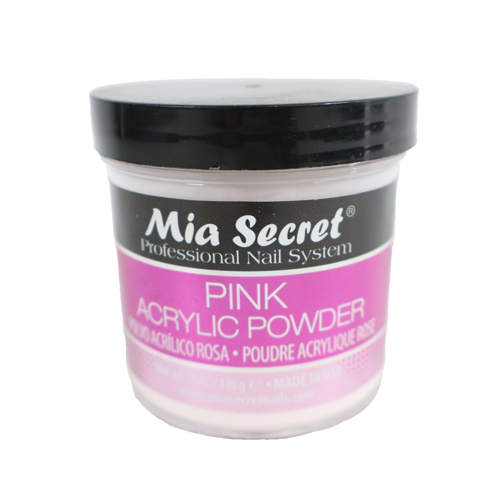 Mia Secret Pink Acrylic Powder 4 oz Made in USA