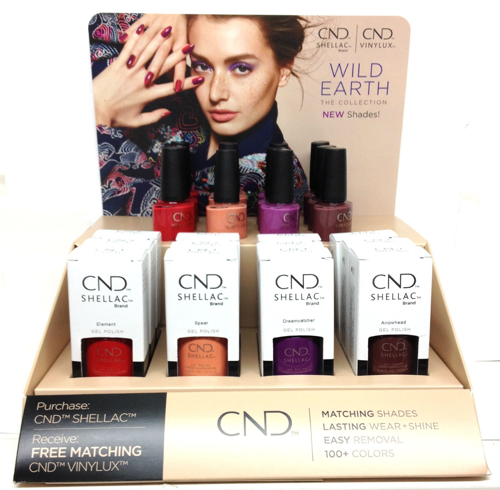 VINYLUX CND Nail Polish- WILD EARTH 2018 Collection 0.5oz-Choose Any