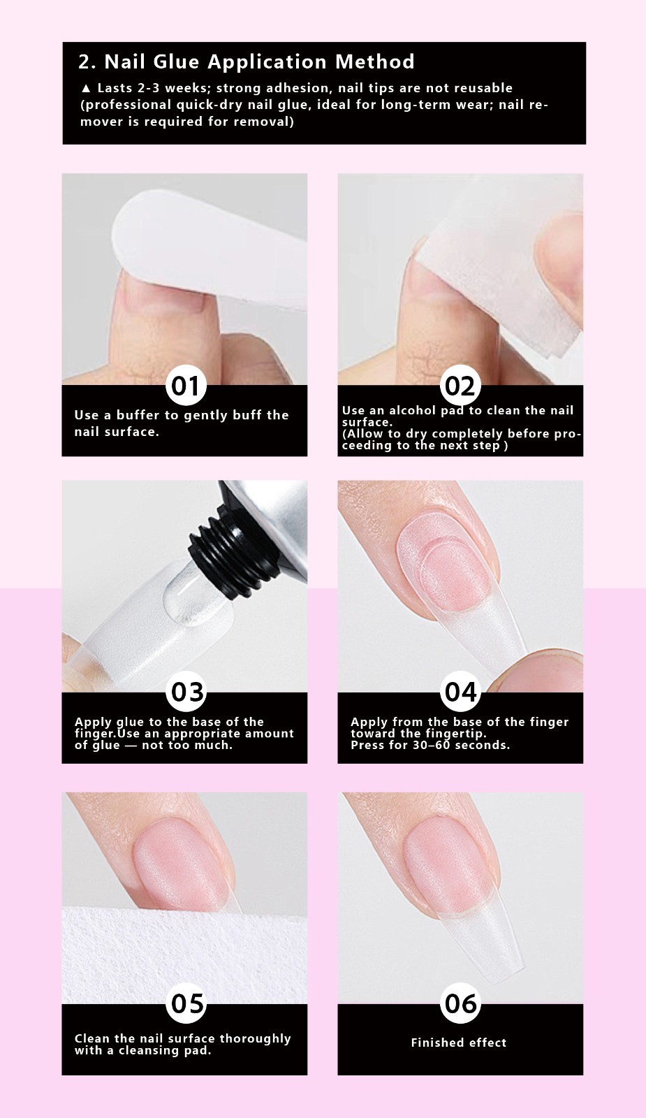 Press on nails – Amber Veil