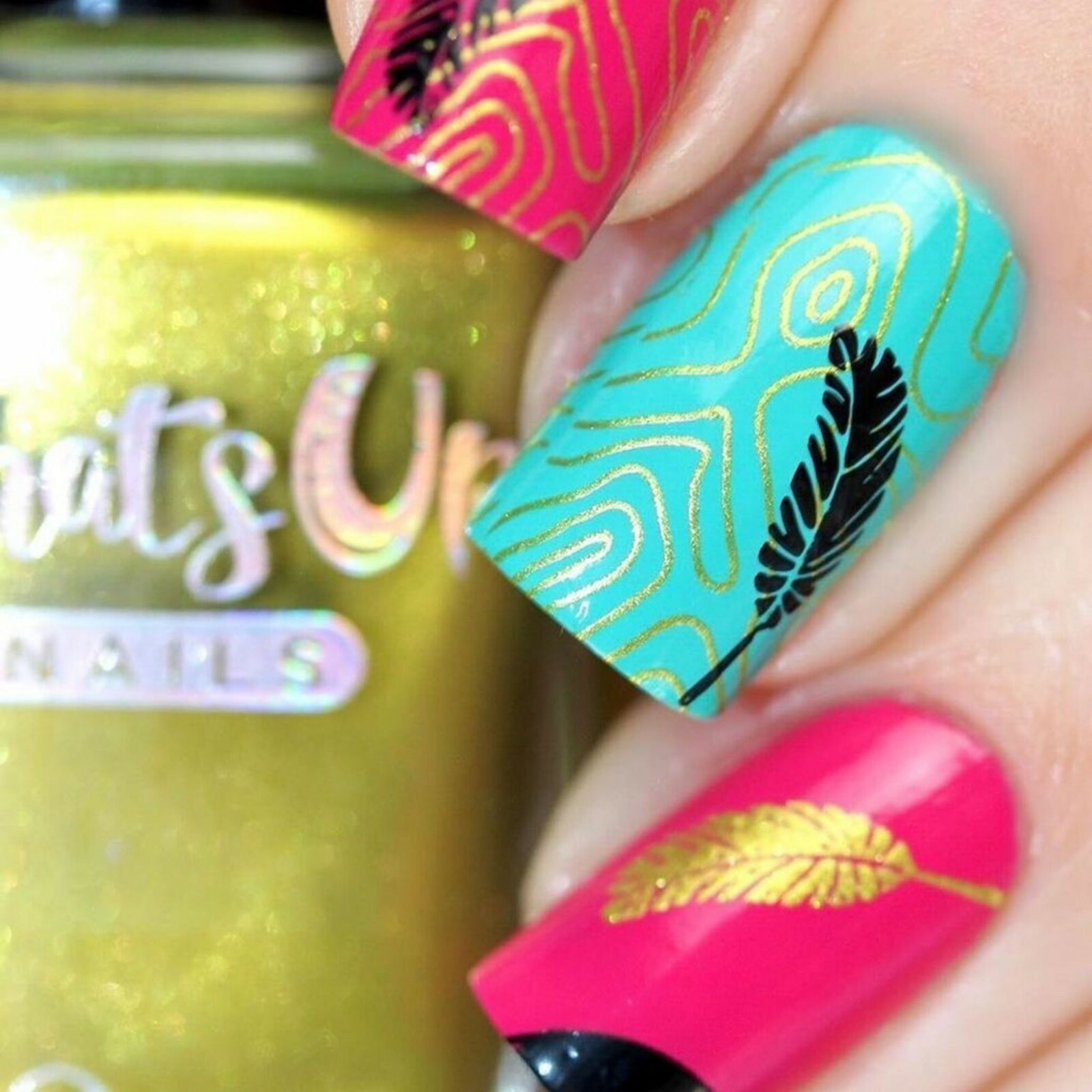 B052 sveta_sanders Stamping Plate For Stamped Nail Art Design