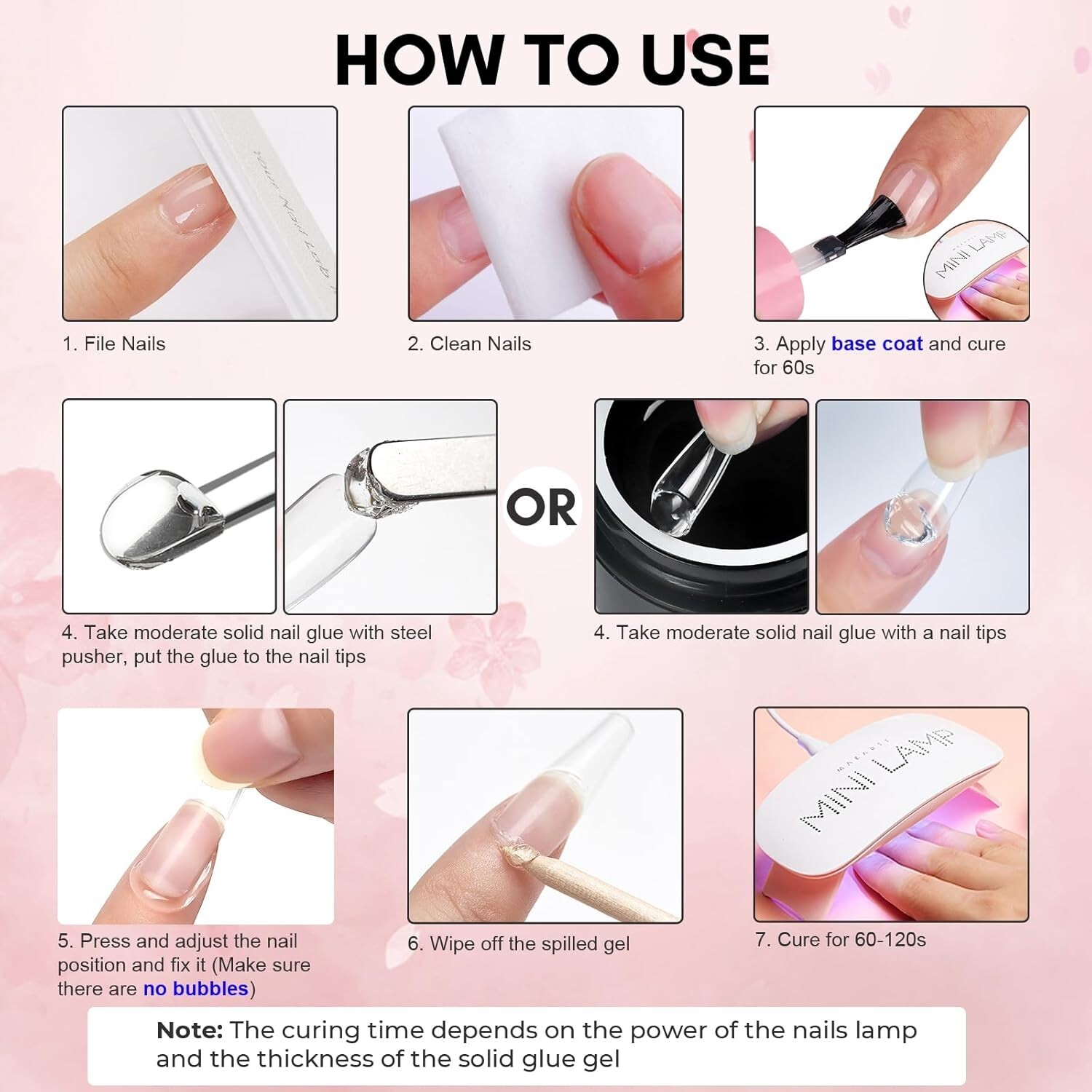 Professional 15ml Solid Gel Nail Glue – Rubber-Like Texture, Easy Application