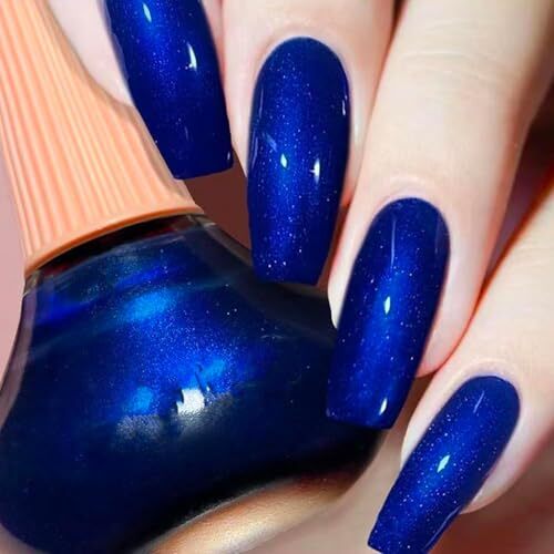 Nail Polish, 12ml Quick Dry Nail Lacquer, Super Lustrous Nail Enamel Blue