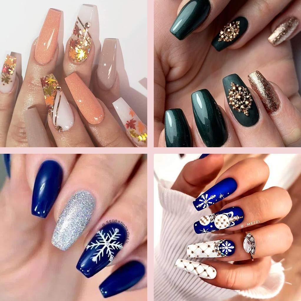 French Acrylic False Nail Tips Set