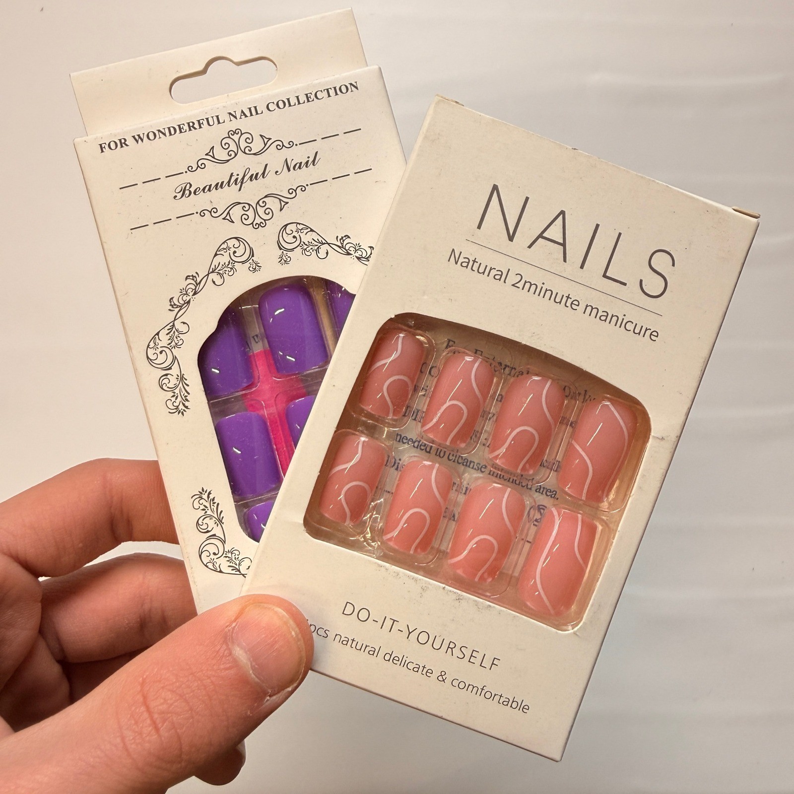 Lot of 10 Pack of 24 New False Press On Nails Assorted Designs and Colors №N3