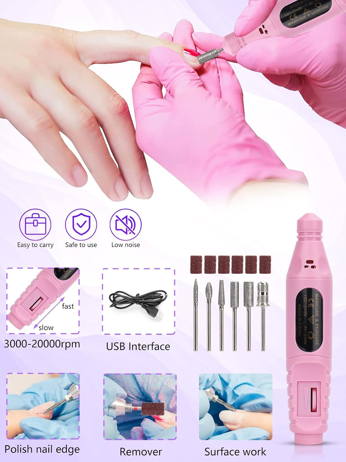 Professional Acrylic Nail Kit for Beginners – 42 Colors Glitter Powder, Liquid,