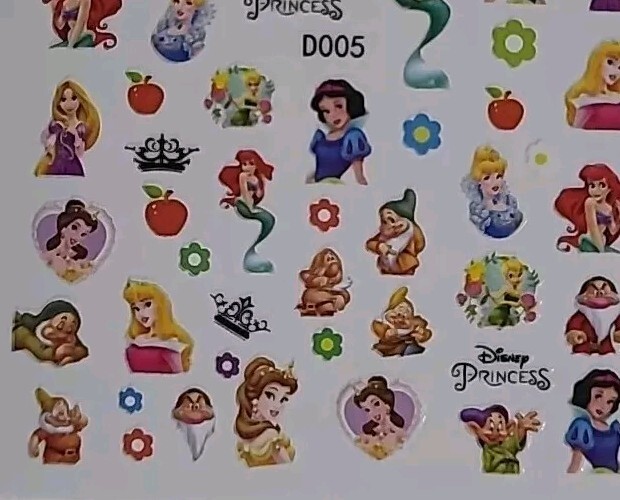 Disney Princess Nail Art Stickers