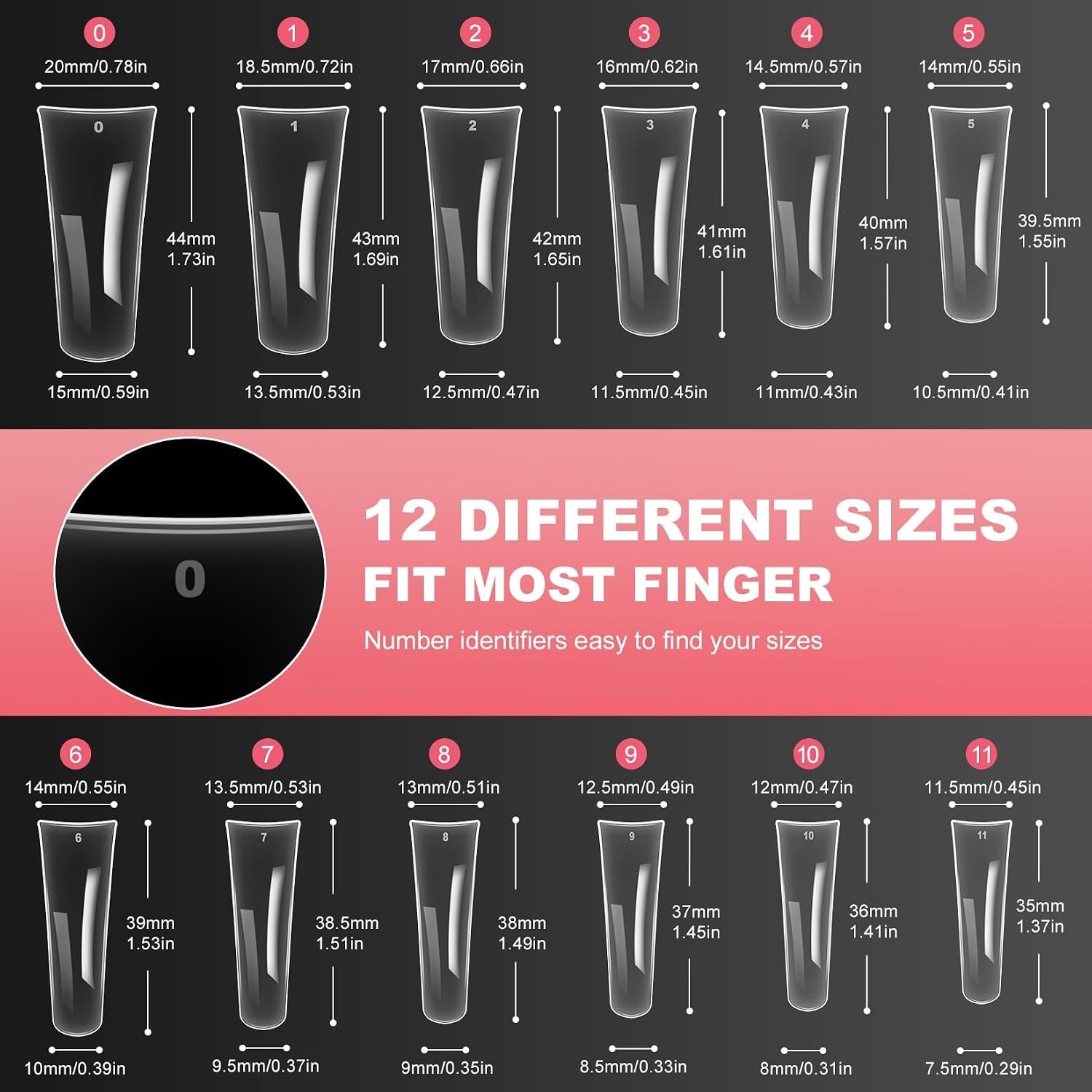 Duck Nail Tips – 120pcs Extra Long Duck Feet Style Full Cover False Nail 12 s…