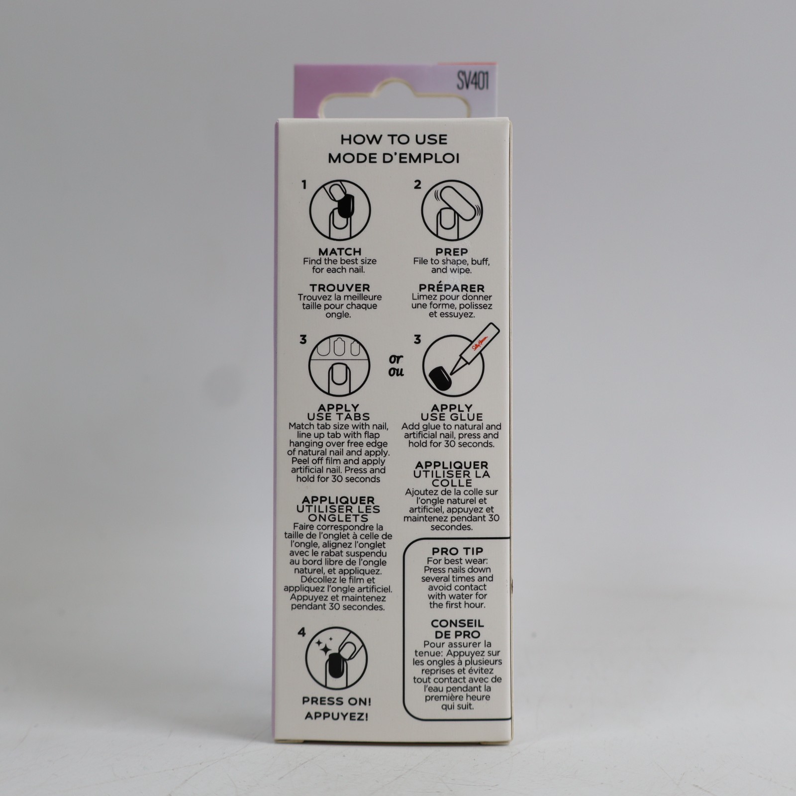 2PK Sally Hansen Salon Effects Perfect Press-On Nails, Affairy to Remember SV401