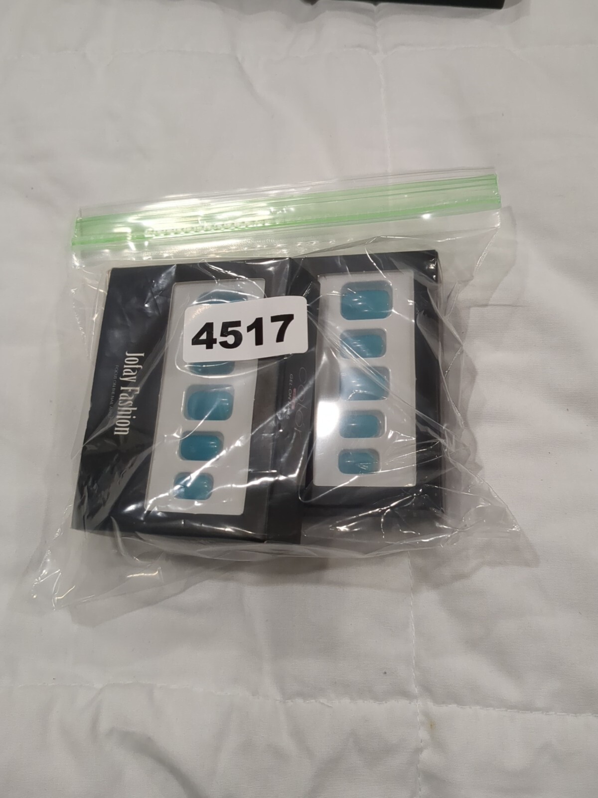 Glossy Teal Color False Nail Short Square Press on Nails 2 Pk- 24pcs Kits- New