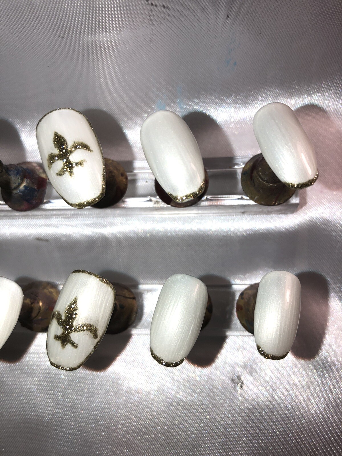 Z NAILZ! Gorgeous Set Of Handmade MARDI GRAS Press On Nails