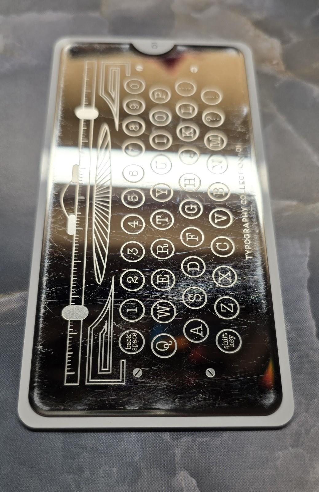 MoYou London Typography Collection 01 Nail Stamp Plate Alphabet Text Typewriter