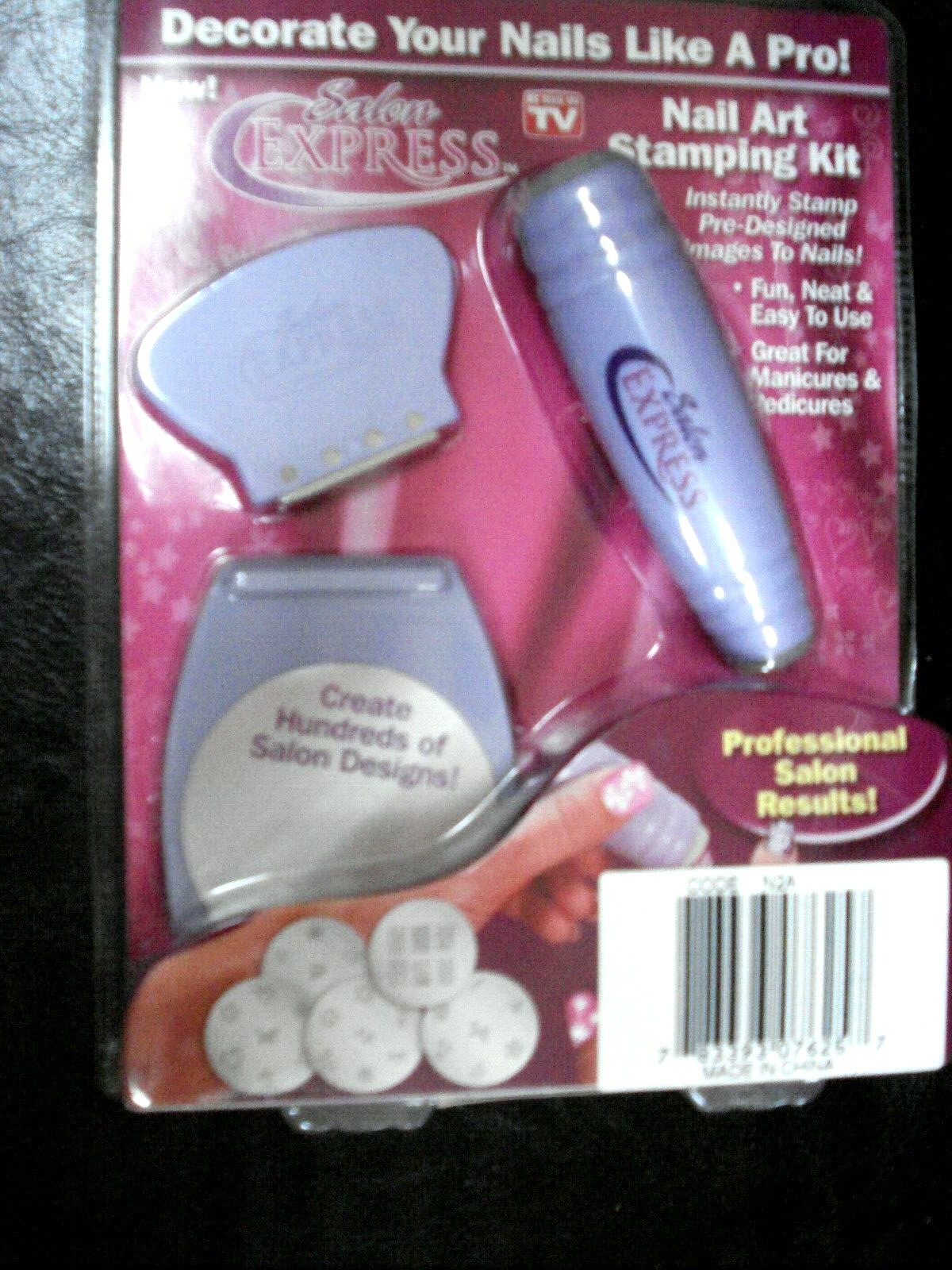 AWESOME 2012 Salon Express Nail Art Stamping Kit AS SEEN ON TV NEW! SEALED!