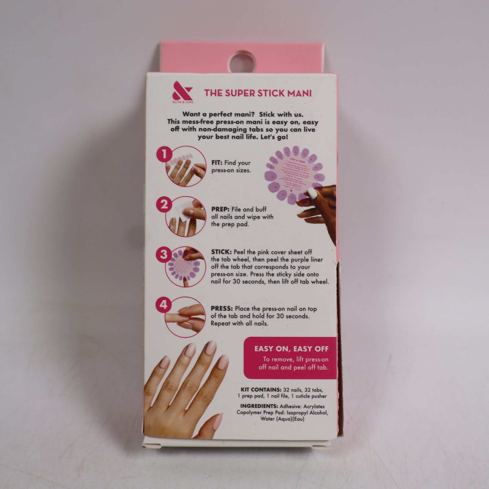 2 PACK Olive & June Effects Super Stick Mani Press On Nails, Shacket Velvet
