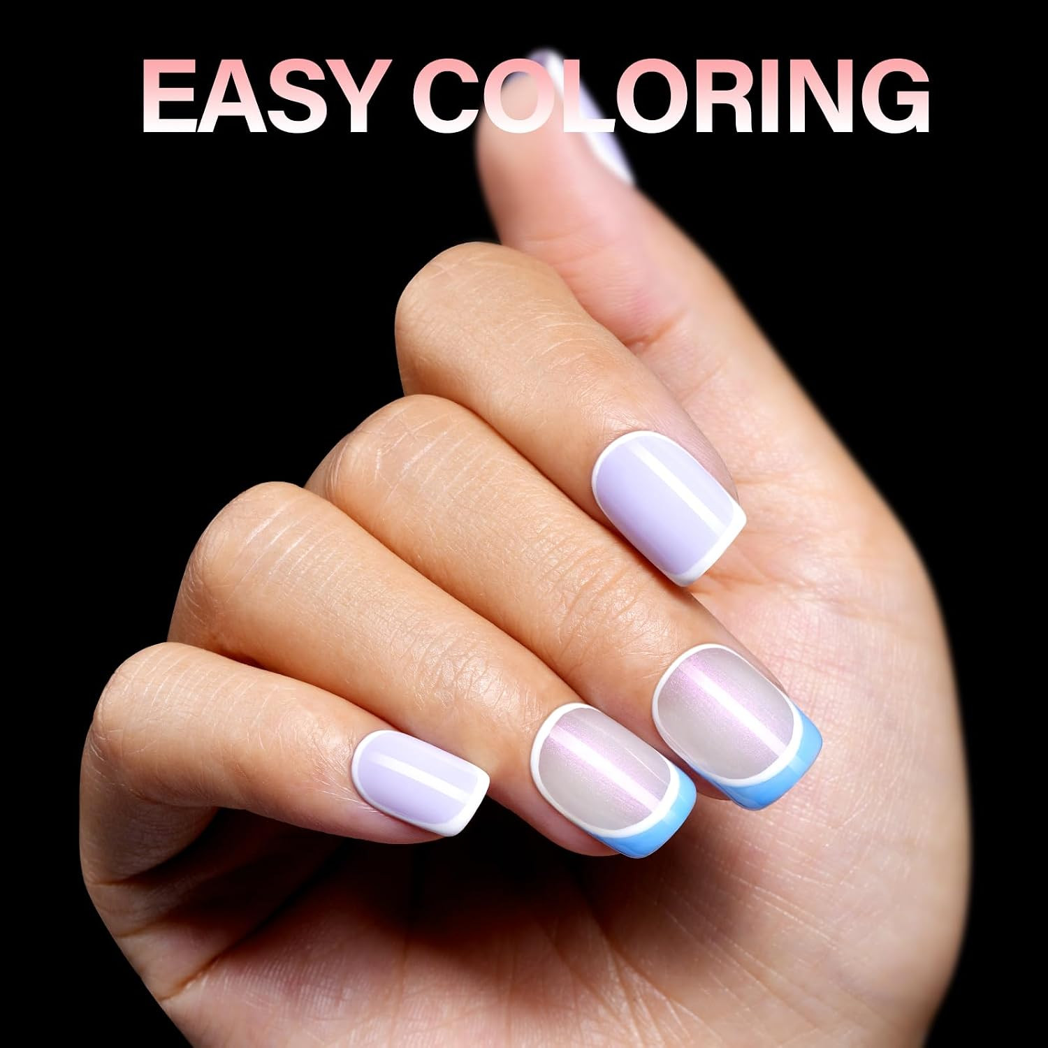 Thickened Extra Short Square Nail Tips for Gift | 240Pcs, Pre-Filed, Half Matte,
