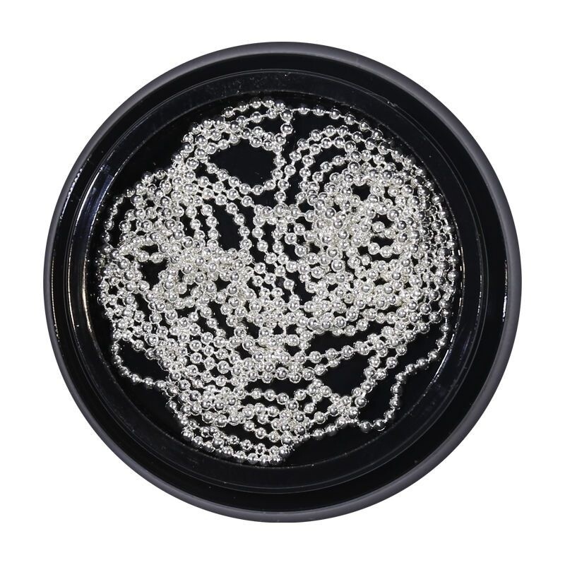 100cm DIY Nail Chain Luxury Nail Art Steel Ball Charms Decor Metal Manicure