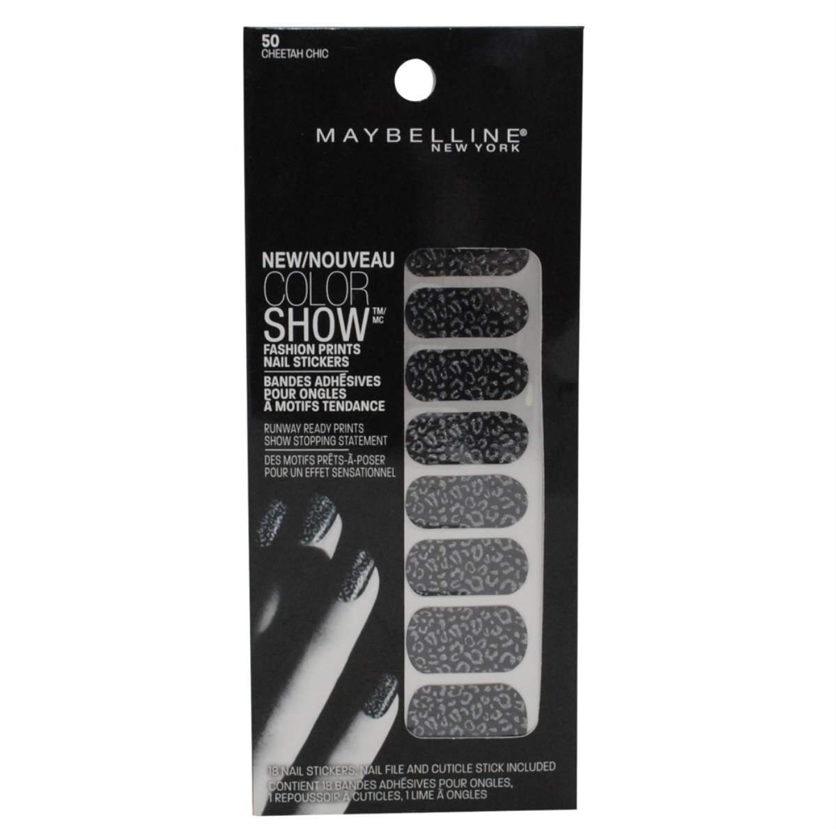 Maybelline Limited Edition Color Show Fashion Prints Nail Stickers – 50 Cheet…
