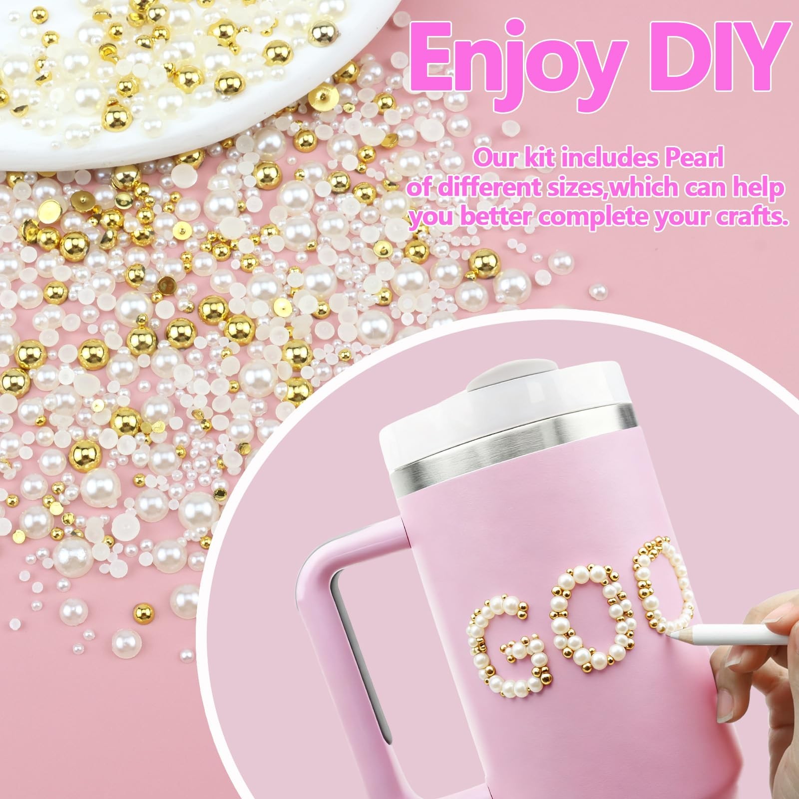 SEMATA Bedazzling Kit Cream Gems
