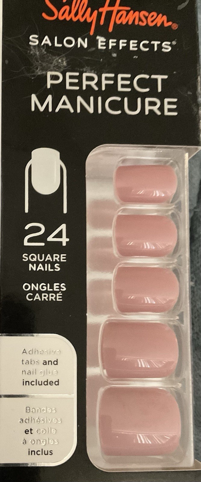 SALLY HANSEN Perfect Manicure Nails Lot Of 2 Pink Clay Outside The Lines 24 Each