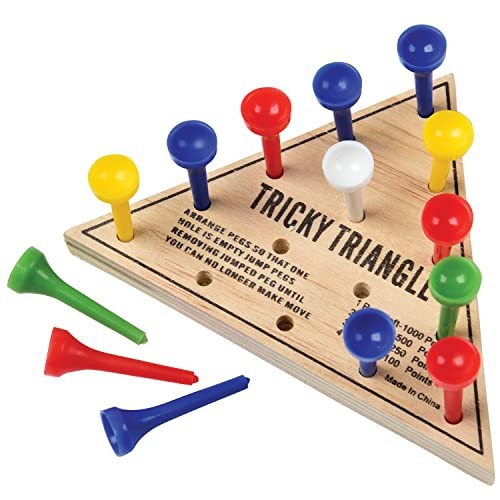 U.S. Toy Tricky Triangle Game – Travel Games, 4.5 inches x 3 inches, Assorted