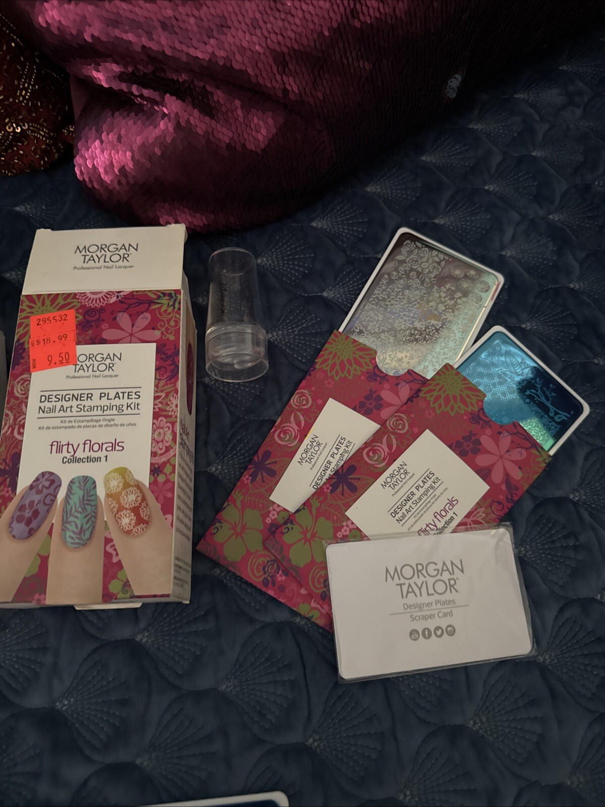 Morgan Taylor GEOMETRIC CELEBRATIONS & FLIRTY FLORALS NAIL ART STAMPING KITS