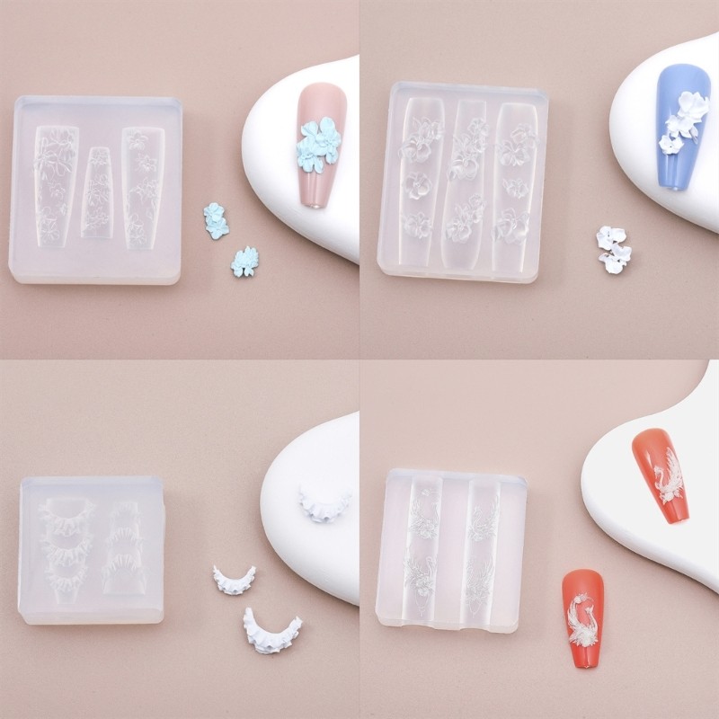 Easy to Use Silicone Mold for Detailed 3D Nail Art Nail Accesory for Manicurists