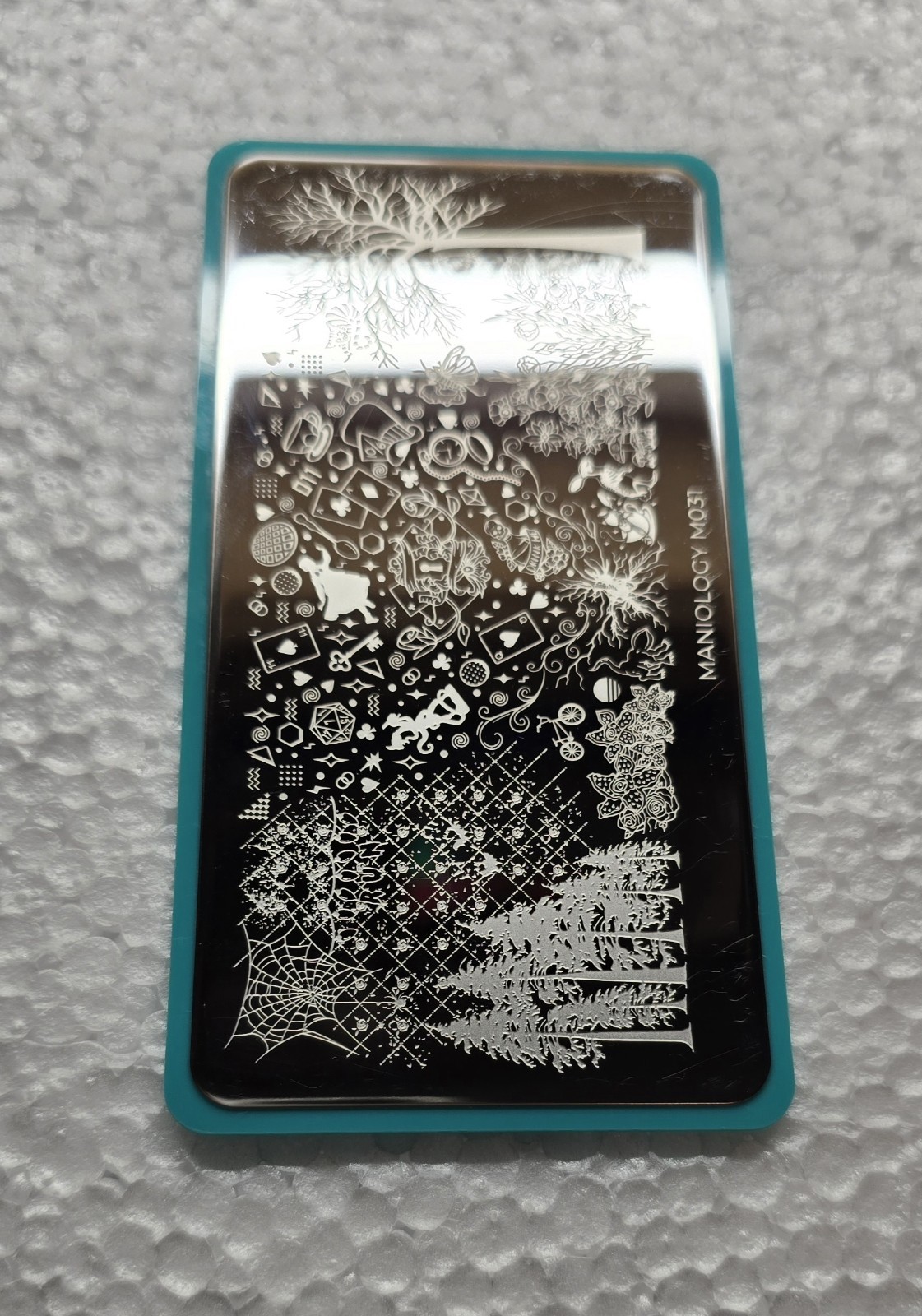 Maniology M031 TV Fandom Alice In Wonderland Mad Hatter Fairy Nail Stamp Plate